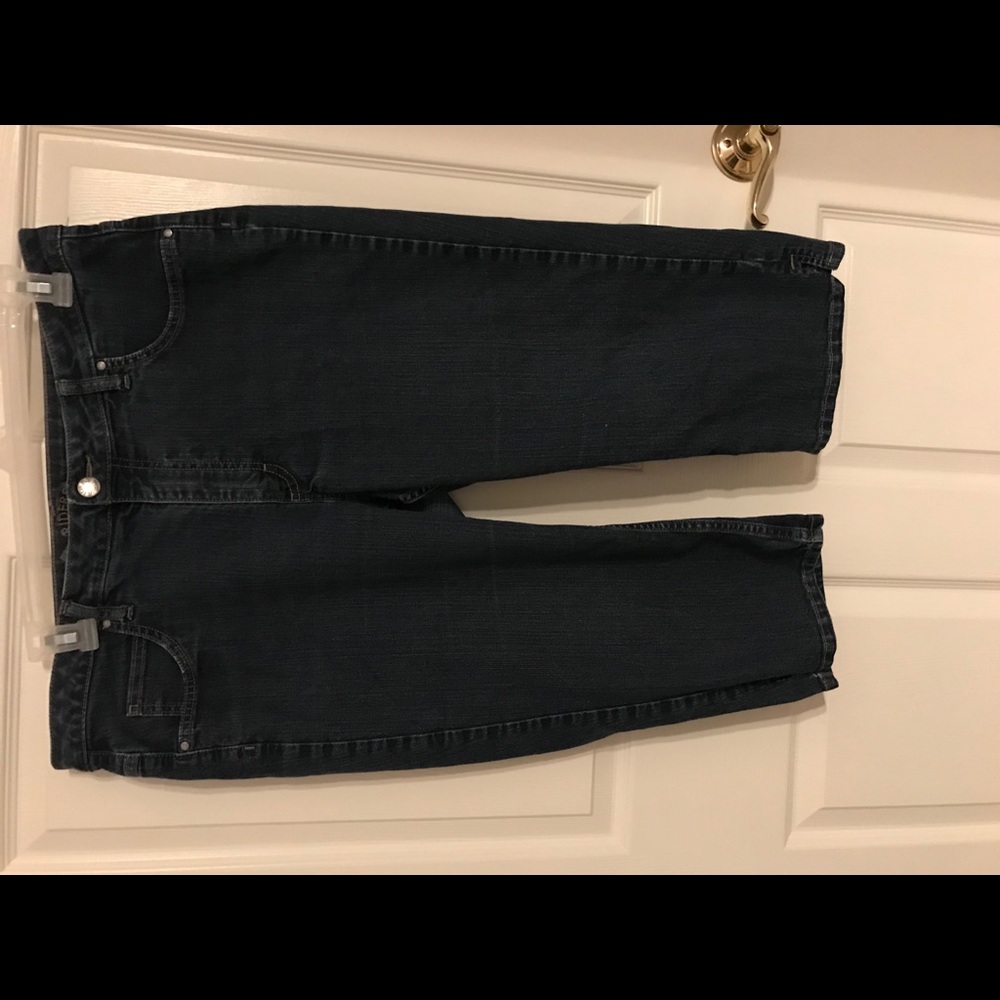 Blue jean capris